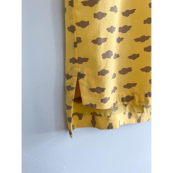 Anthropologie Yellow and Brown Blouse - Picture 4 of 8